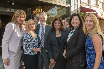 Deirdre with Yolanda V. Torres, Nikki Miliband, Joel Miliband, Bettina Yanez and Larisa Dinsmoor at the 2018 OCHBA Cinco de Mayo Event in Santa Ana